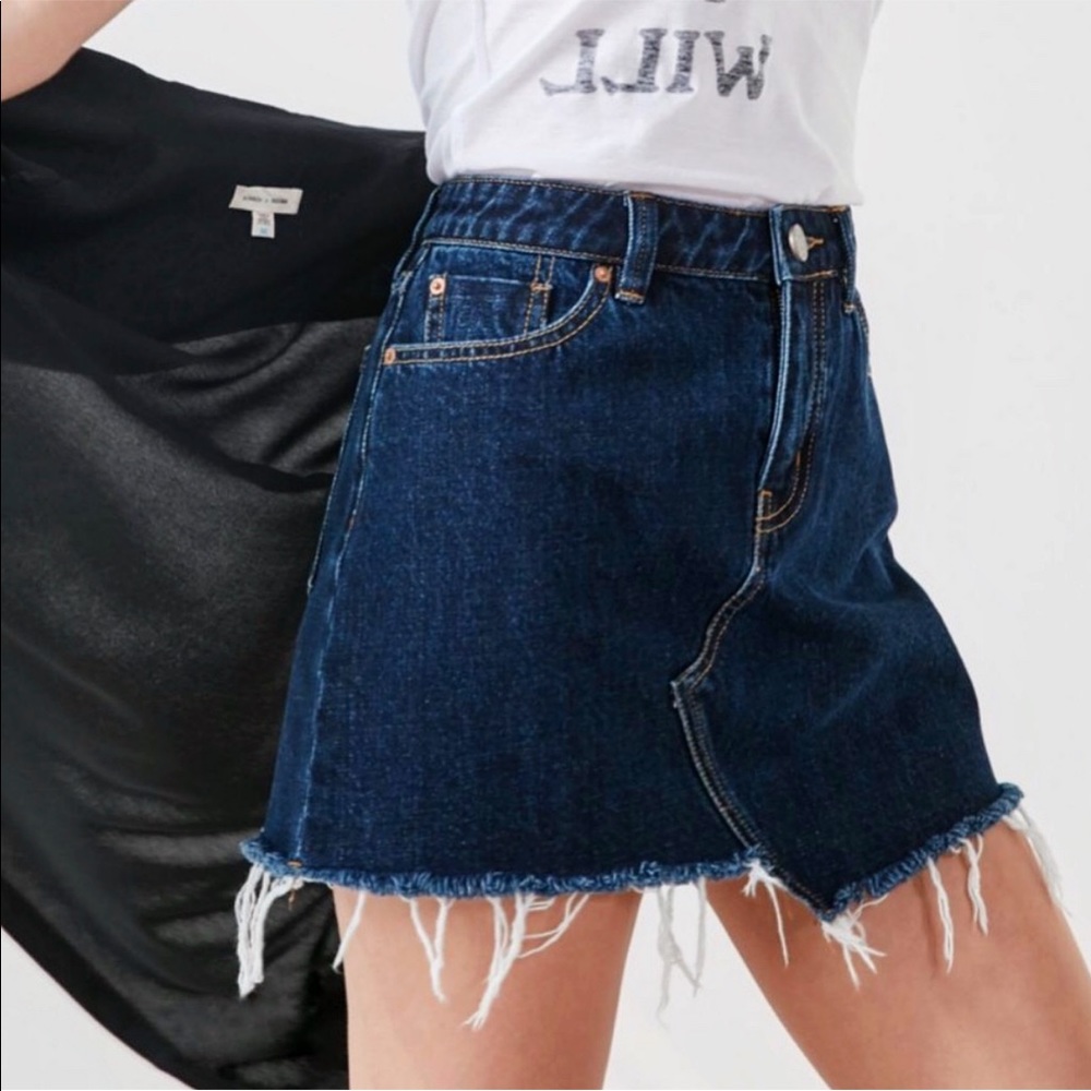 BDG Asymmetrical Denim Mini Skirt